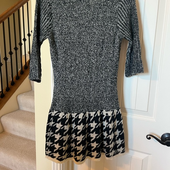 863-MTT Blush by US Angels Girls Sz. 14 Holiday Sweater Dress NWT Black /Ivory - Picture 4 of 16